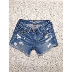 4 American Eagle super low shortie  distressed raw edge hem shorts